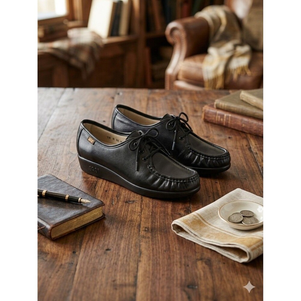 Womens SAS 7.5 Narrow bounce black shoes